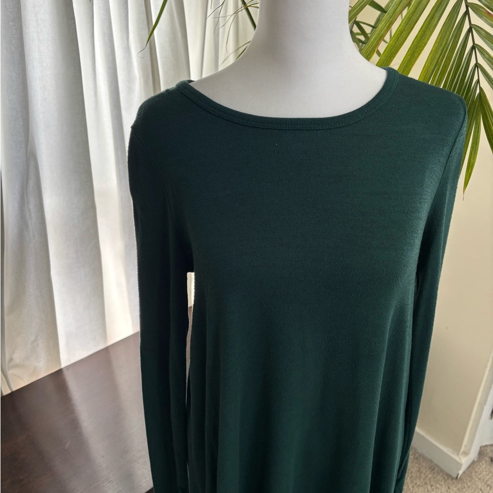 GAP Forest Green Long Sleeve Dress